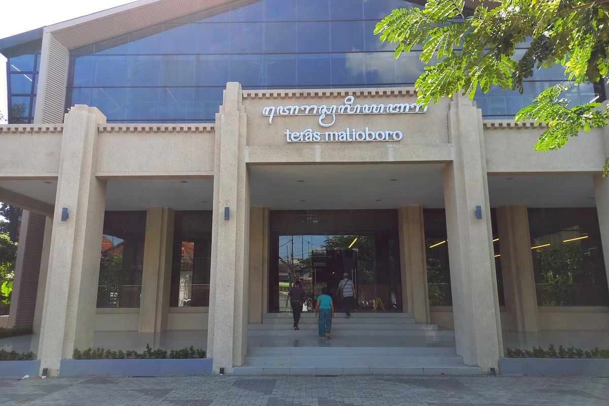 Suasana Teras Malioboro Satu pada hari Sabtu (29/1/2022)