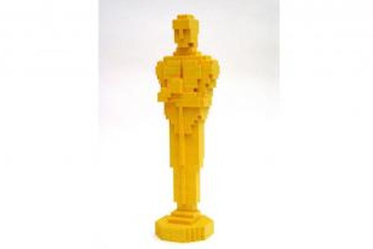 Piala Oscar dari susunan balok Lego