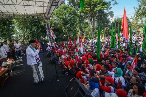 Ma'ruf Amin Klaim Tren Elektabilitasnya dan Jokowi Naik di Jabar