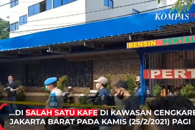 Kafe RM di Cengkareng Timur, Jakarta Barat, lokasi penembakan yang menewaskan satu prajurit TNI.