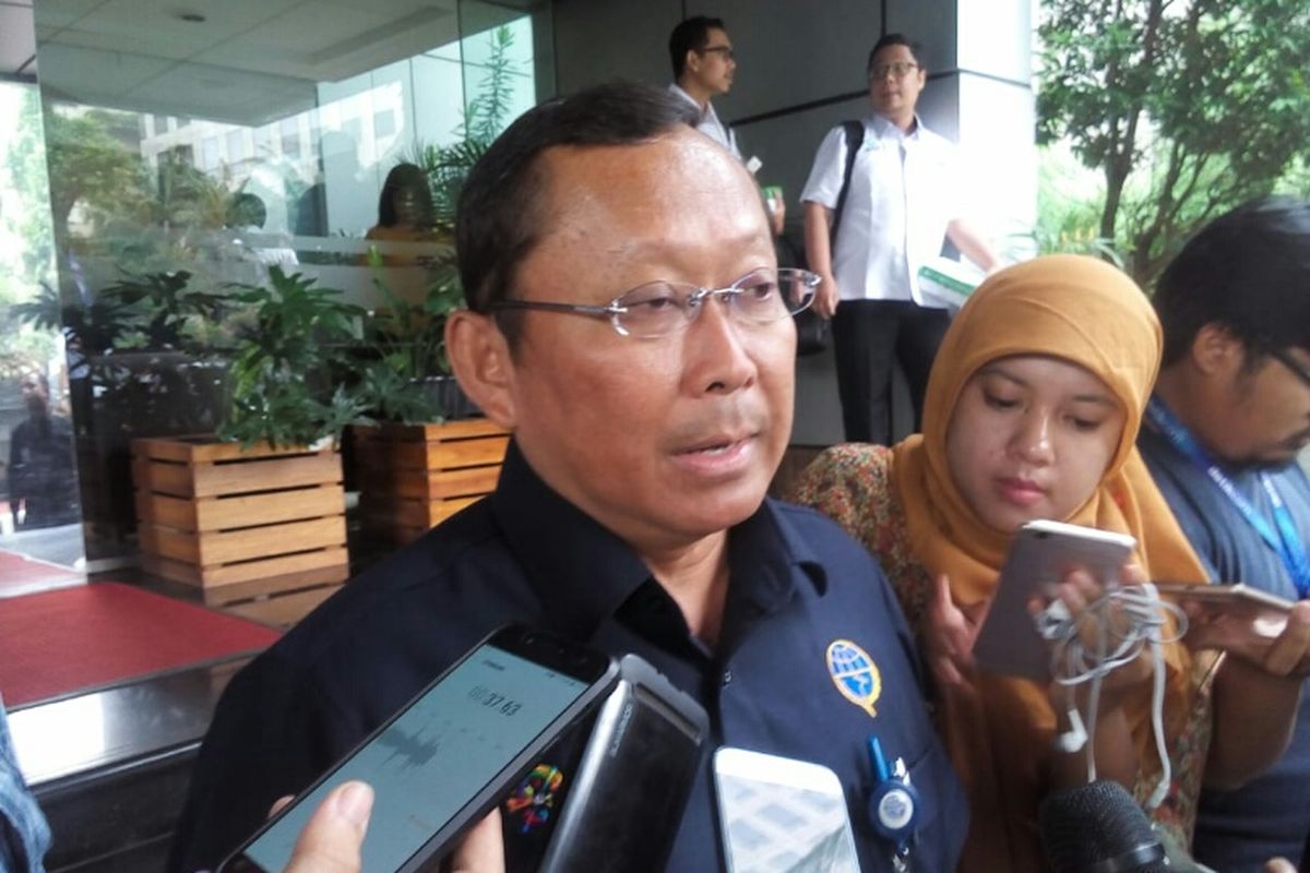 Dirjen Perhubungan Darat Kemenhub Budi Setiyadi di Kantor Kemenko bidang Kemaritiman, Jakarta, Kamis (28/6/2018).