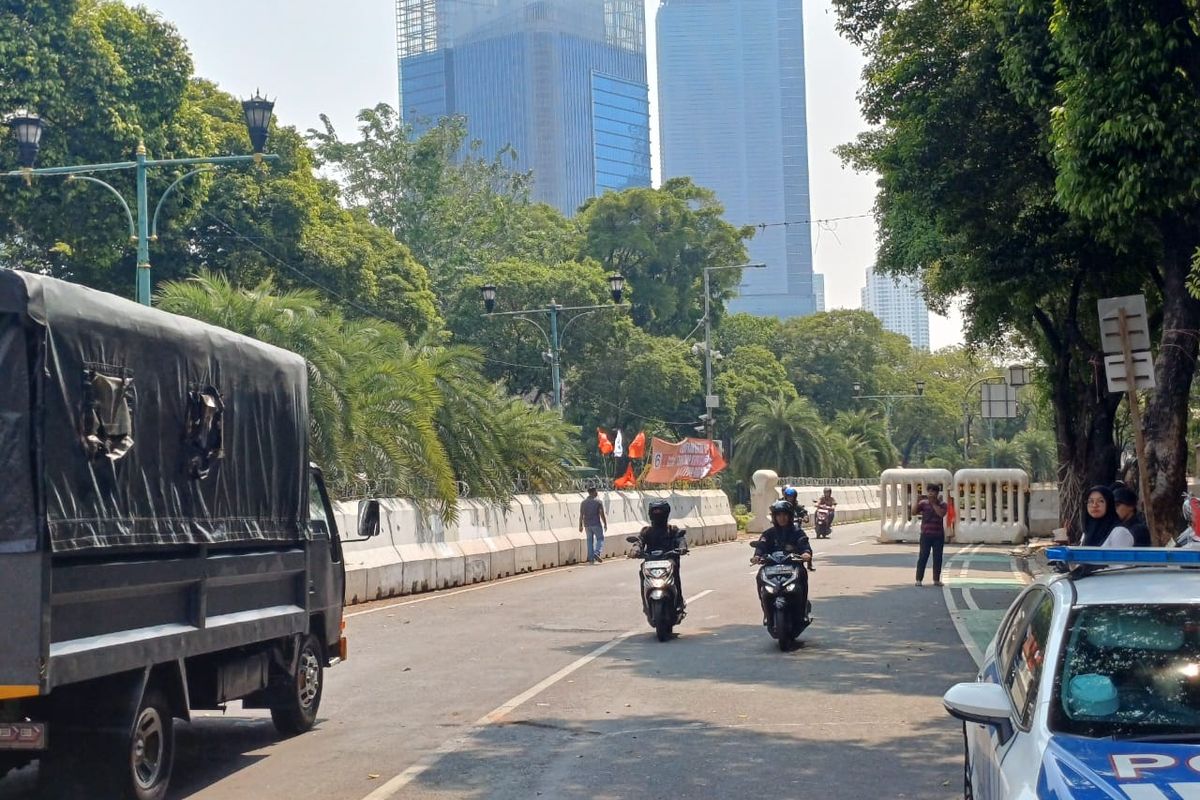 Demo Buruh di Depan KPU Bubar, Jalan Imam Bonjol Kembali Dibuka