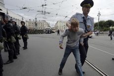 Protes Kenaikan Usia Pensiun, 800 Warga Rusia Ditahan Polisi