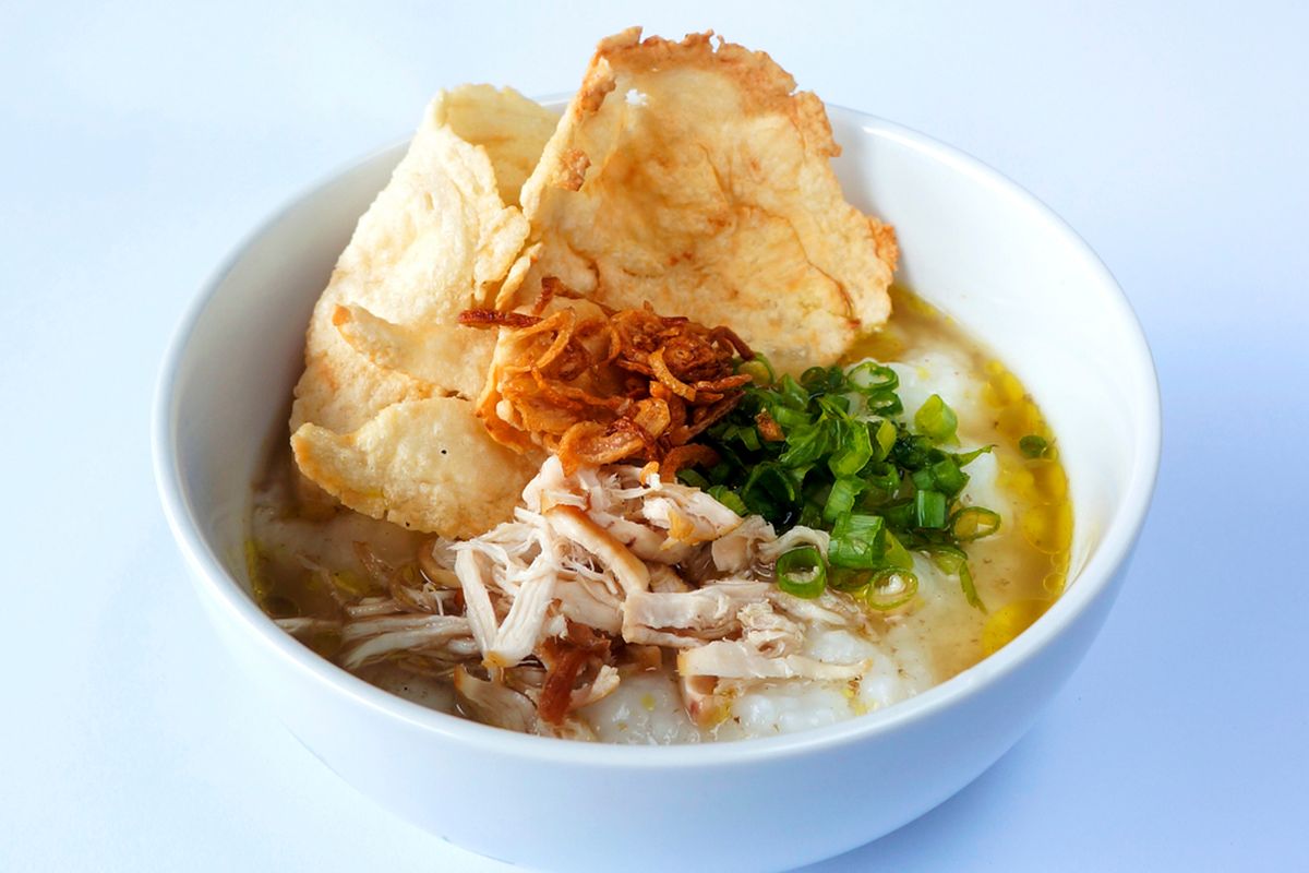 Ilustrasi bubur ayam. 