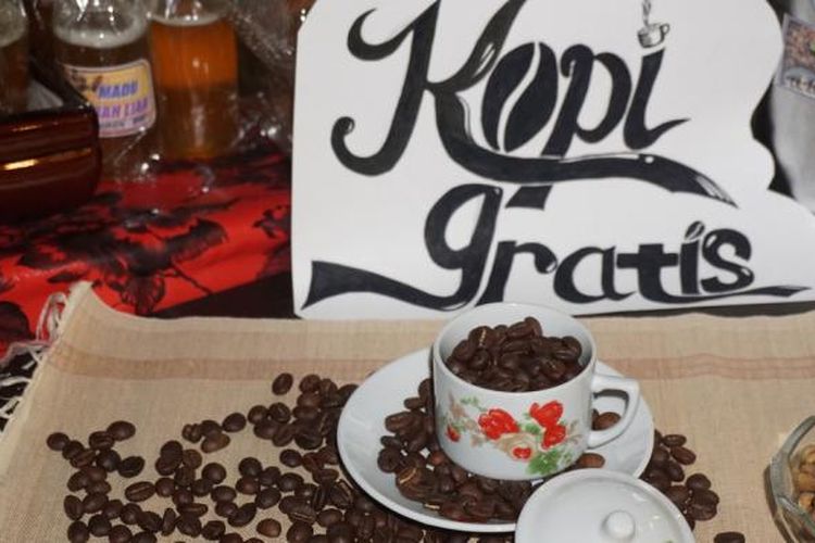 Festival Ngopi Sepuluh Ewu di Banyuwangi, Jawa Timur, Sabtu (5/11/2016).