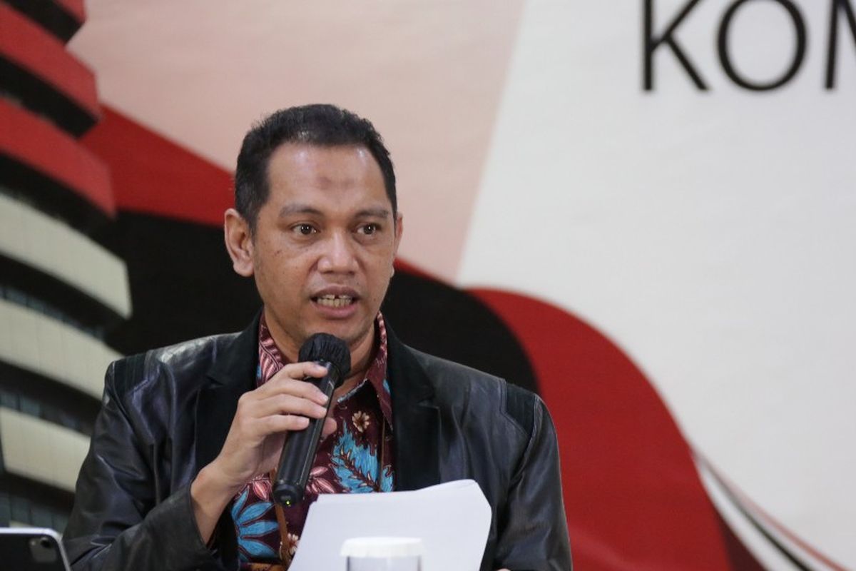 Wakil Ketua KPK Nurul Ghufron dalam konferensi Kinerja KPK Semester I 2020, Selasa (18/8/2020).
