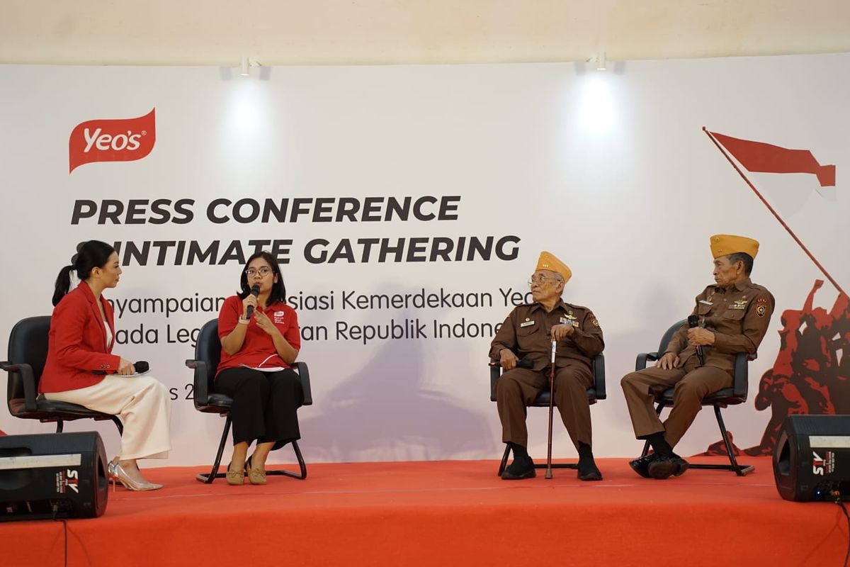 Memperingati Hari Kemerdekaan ke-78 RI, Yeo?s Indonesia memberikan apresiasi kepada LVRI (Legiun Veteran Republik Indonesia) pada 24 Agustus 2023.