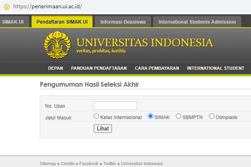 Pengumuman Simak UI 2022 Sore Ini Pukul 15.00 WIB, Berikut Link dan Cara Ceknya