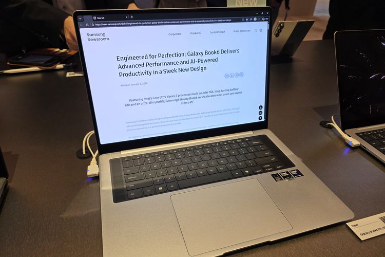 Laptop Samsung Galaxy Book 6 Ultra diposisikan sebagai model tertinggi dengan GPU dedicated Nvidia RTX 5070 atau 5060.