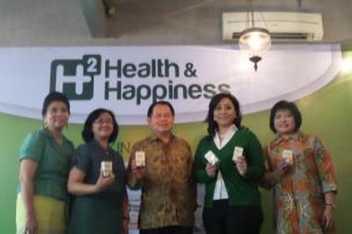 Peluncuran produk H2 Healthy and Happiness di Bistronomy Jakarta, Rabu (28/1/2015).