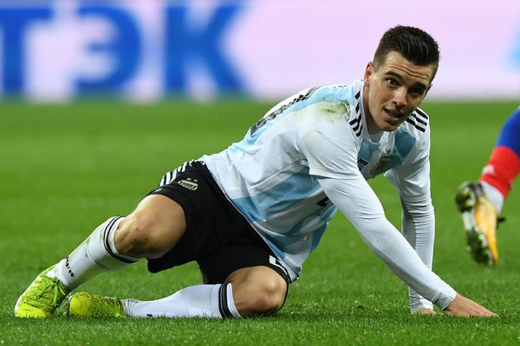 Gelandang timnas Argentina, Giovani Lo Celso. 