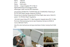 Ramai soal Difabel di Klaten Terbaring di ICU Disebut Tidak Memiliki BPJS