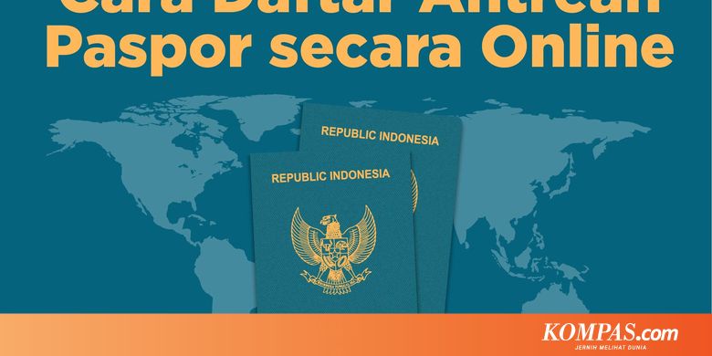 INFOGRAFIK: Cara Daftar Antrean Paspor secara Online