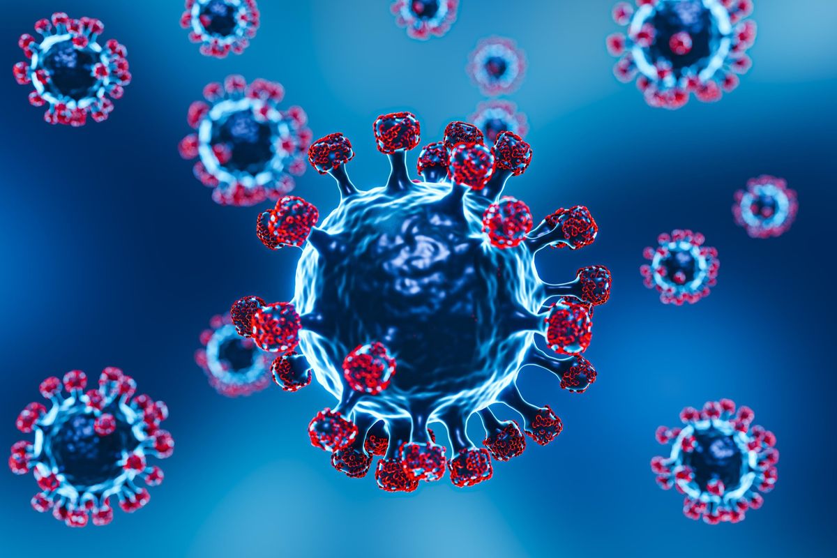 Ilustrasi virus. Varian COVID-19 Nimbus yang lebih menular telah menyebar ke 22 negara, memicu kekhawatiran tentang potensi gelombang infeksi baru di musim panas.