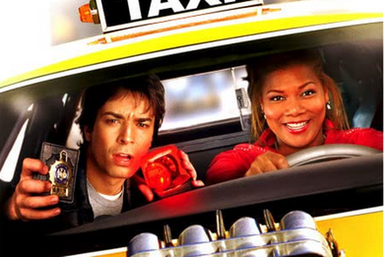 Queen Latifah and Jimmy Fallon in Taxi (2004)