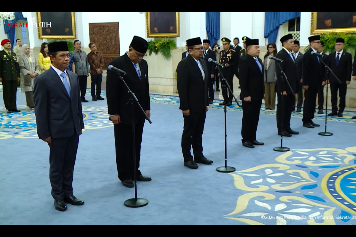 Prabowo Lantik Enam Menteri Baru di Istana Negara