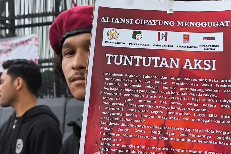 Aliansi Cipayung Menggugat Gelar Aksi di DPR, Ini 5 Tuntutan yang Disuarakan Mahasiswa
