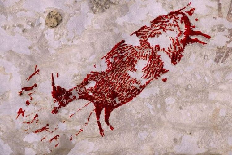 Pada Desember 2019, di tempat yang sama juga ditemukan sebuah lukisan di dinding gua dan diperkirakan berumur 44.000 tahun