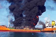 Dua ABK Kapal Tanker Terbakar Belum Ditemukan