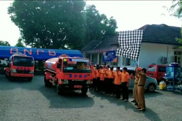 Pelepasan Tangki Droping Pertama di Kantor BPBD Gunungkidul Selasa (21/7/2020)