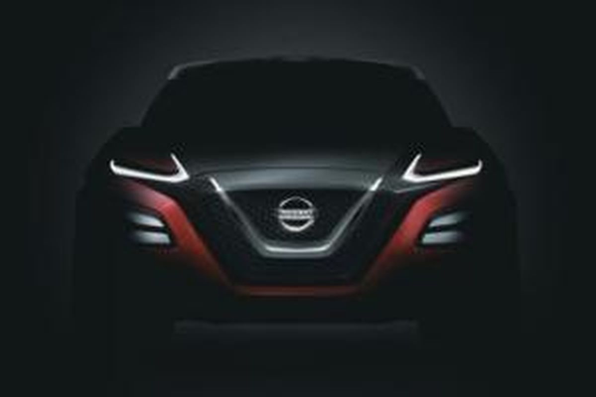 Tampilan depan konsep Crossover terbaru Nissan semakin jelas.