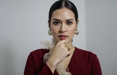 Raisa Andriana saat mengunjungi Kantor Redaksi Kompas.com di Menara Kompas, Jakarta, Selasa (26/11/2019). Raisa akan menggelar konser bertajuk Raisa Live in Concert 2020 di Stadion Utama Gelora Bung Karno, Jakarta, 27 Juni 2020 mendatang.