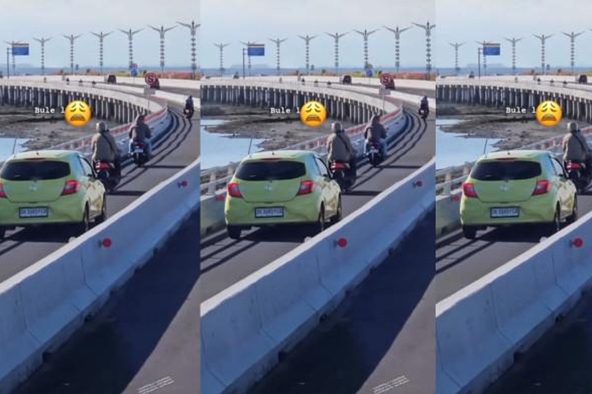 Viral unggahan video berdurasi 47 detik memperlihatkan adanya mobil Honda Brio berwarna kuning plat DK 1085 FCD salah masuk jalur di Jalan Tol Bali Mandara, Rabu (6/8/2025).