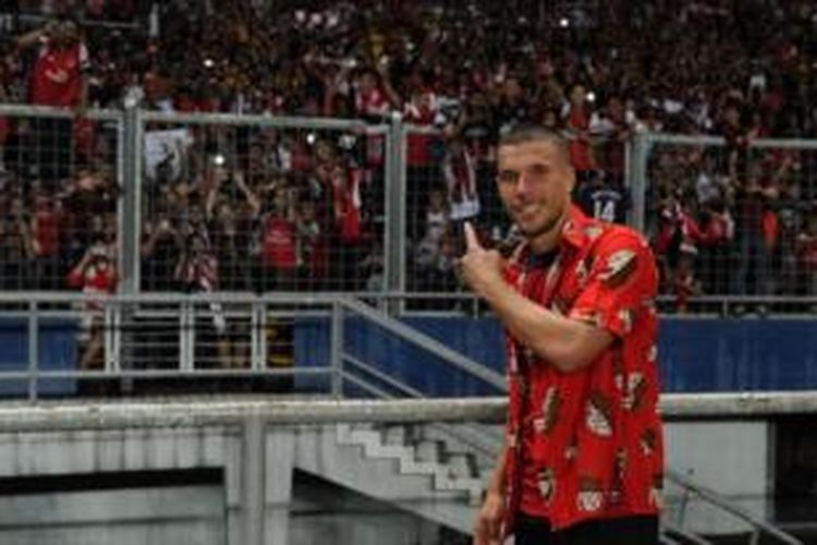 Striker Arsenal, Lukas Podolski.