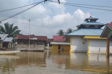 Banjir di Kampar Makin Tinggi, Warga Diminta Lebih Waspada