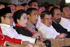 Lima Ketua Umum Partai Penuh Canda Dukung Jokowi-JK