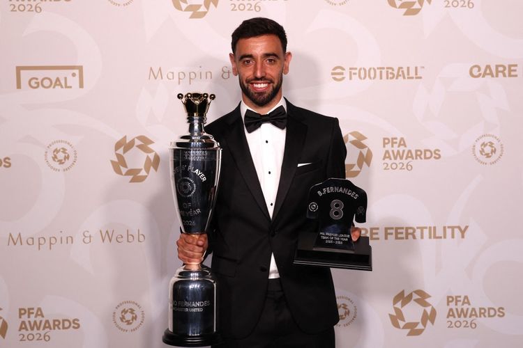 Bruno Fernandes Pemain Terbaik PFA, Arsenal Dominasi Team of the Year