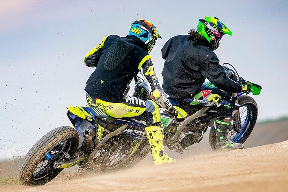 Valentino Rossi dan VR46 Riders Academy latihan di Motor Ranch