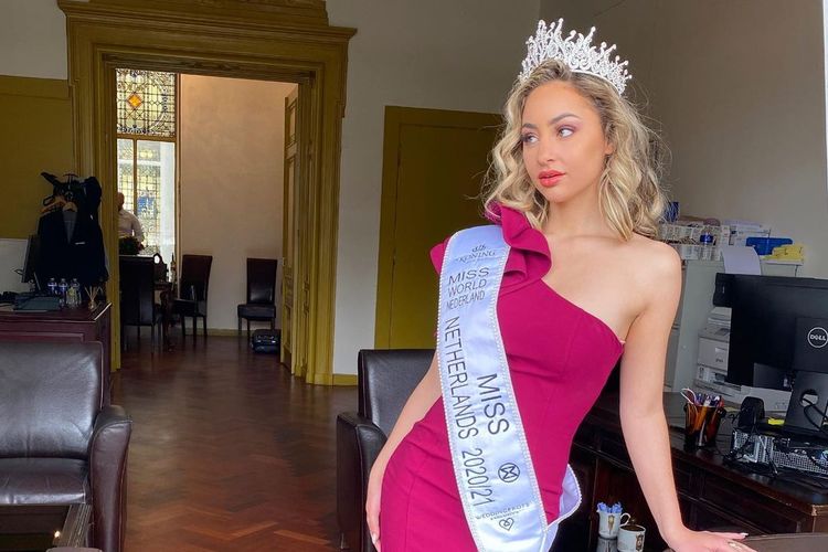 Dilay Willmestein, ratu kecantikan Belanda yang memenangi Miss World Netherlands 2021.