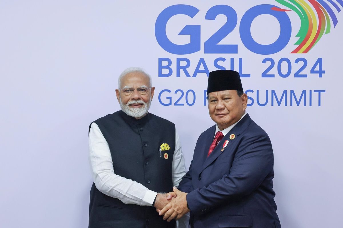 Bertemu PM Modi, Prabowo Harap Bisa Selesaikan Kesepakatan Impor Beras dari India