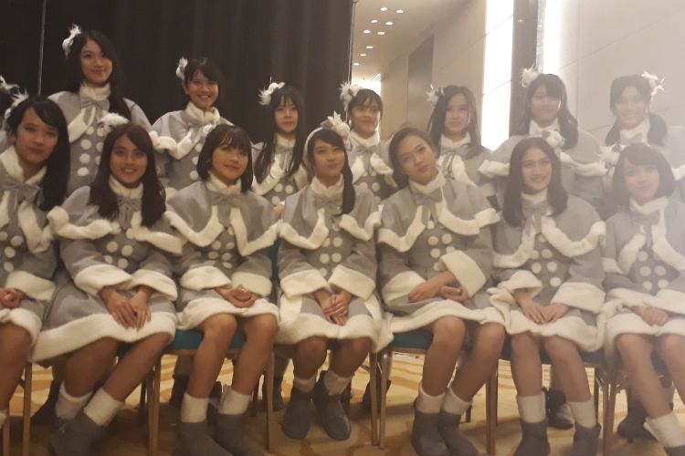 JKT48 mengadakan mini concert dalam acara JKT48 Saikou Kayo - Luar Biasa Handshake Festival di Kuningan City Ballroom, Jakarta Selatan, hari ini (4/3/2017).