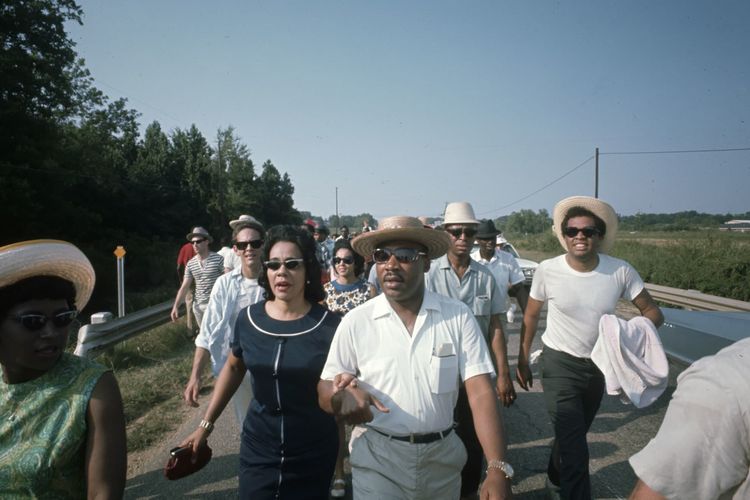 King dan istrinya Coretta Scott