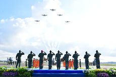 Diwarnai Demo Udara, KSAL Sematkan Brevet Kehormatan Penerbal ke 7 Perwira Tinggi
