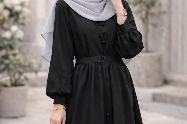 Tren Baju Lebaran 2026: Soft Grey Kontras Lembut yang Modern.