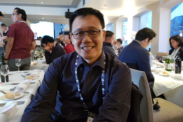 Sales Director LG Electronic Indonesia, Budi Setiawan, Rabu (13/3/2019), dalam rangkaian InnoFest di Sydney, Australia.