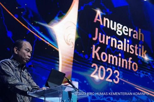 Menkonminfo  Apresiasi Jurnalis dalam Puncak Anugerah Jurnalistik Kominfo 2023