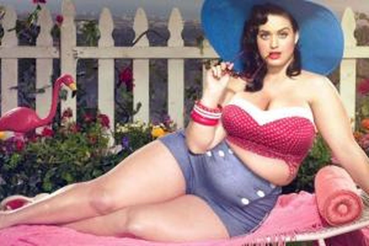 Katy Perry dalam ilustrasi seniman asal Spanyol, David Lopera. 