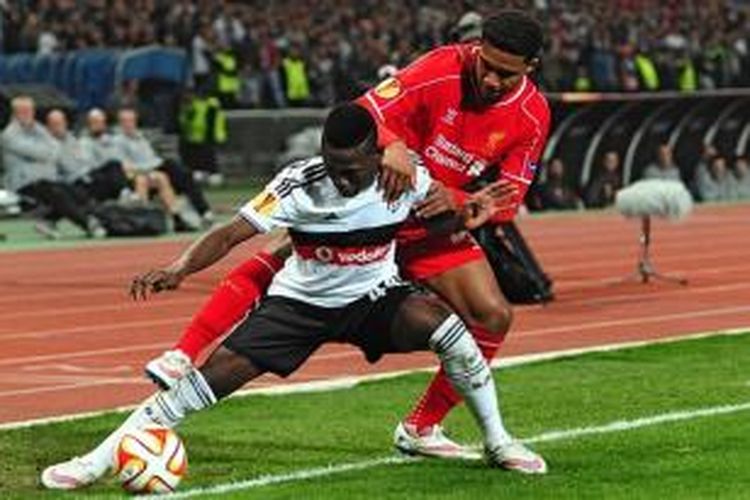 Penampilan pemain Liverpool, Jordan Ibe, pada pertandingan leg kedua 32 besar Liga Europa melawan Besiktas. 