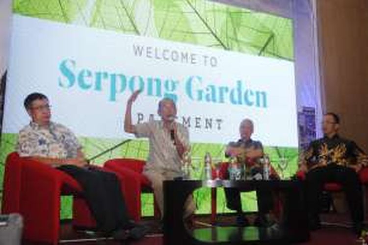PT Hutama Anugrah Propertndo menggelar meluncurkan unit Tower Catleya Serpong Garden Apartment di Hotel Mercure Serpong, Alam Sutera, Banten, Minggu (15/1/2017). 