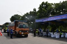 32 Truk ODOL Terjaring Razia di Tol Balmera