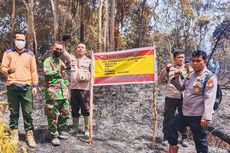 Karhutla di Rokan Hulu Capai 80 Hektar, Petugas Segel Lokasi Setelah Api Padam
