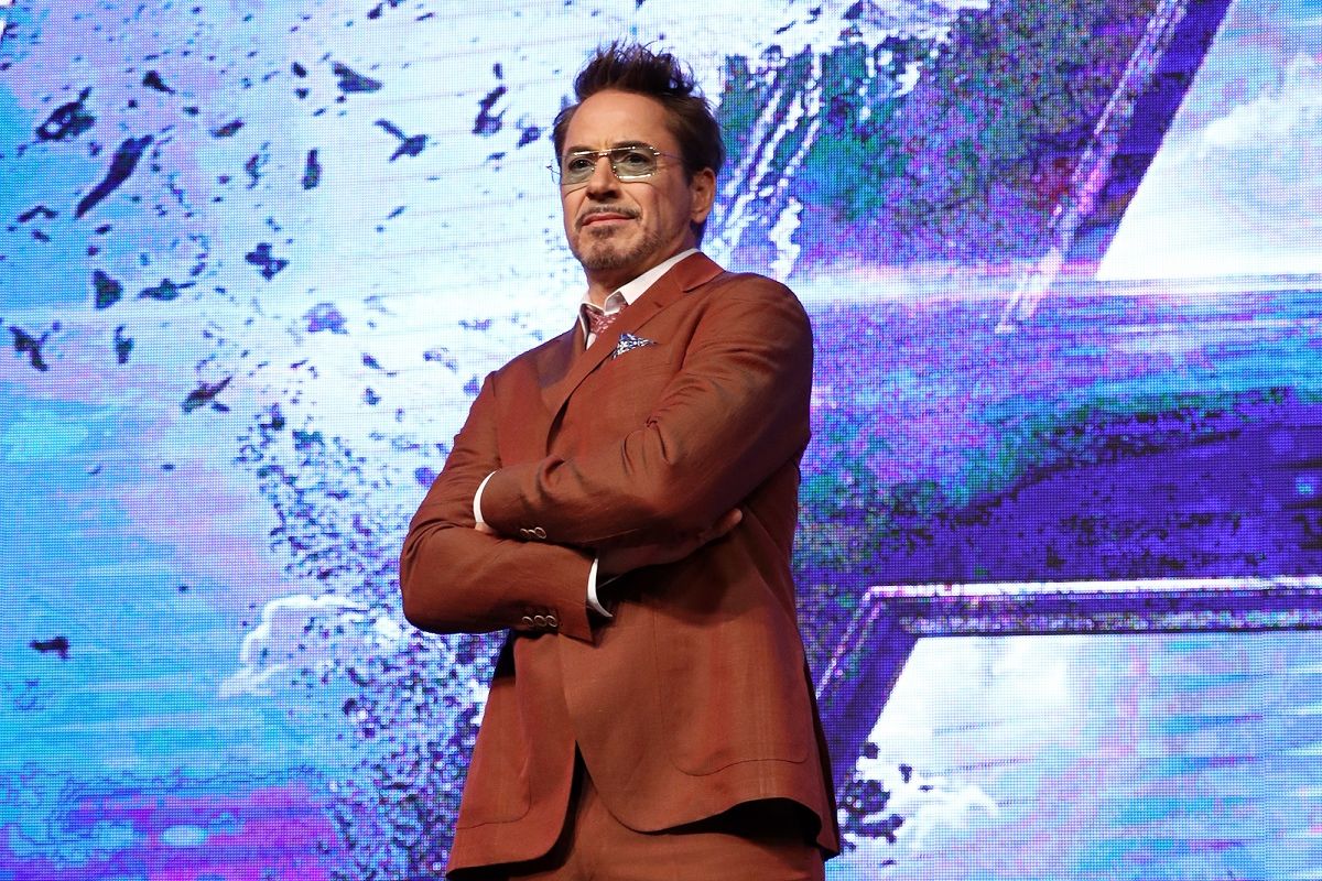 Robert Downey Jr menghadiri press conference untuk film Avengers: Endgame di Seoul, South Korea, pada 15 April 2019.