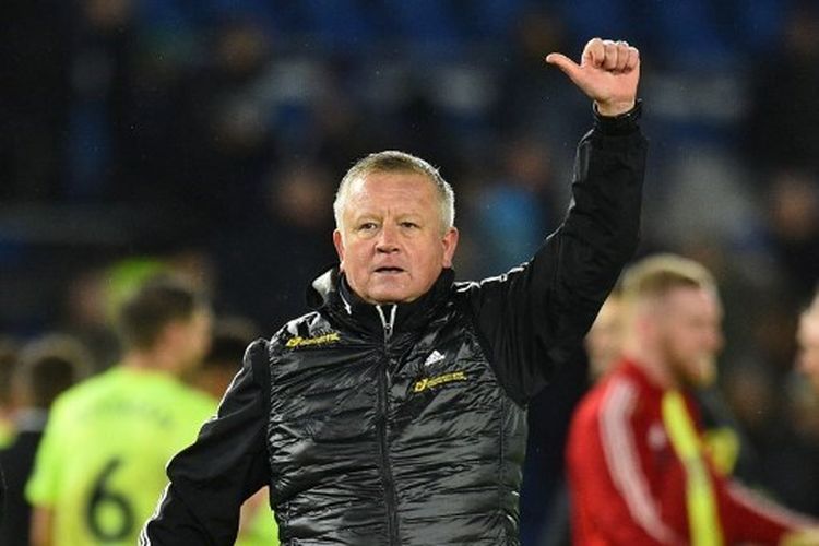 Pelatih Middlesbrough, Chris Wilder, saat masih menukangi Sheffield United.