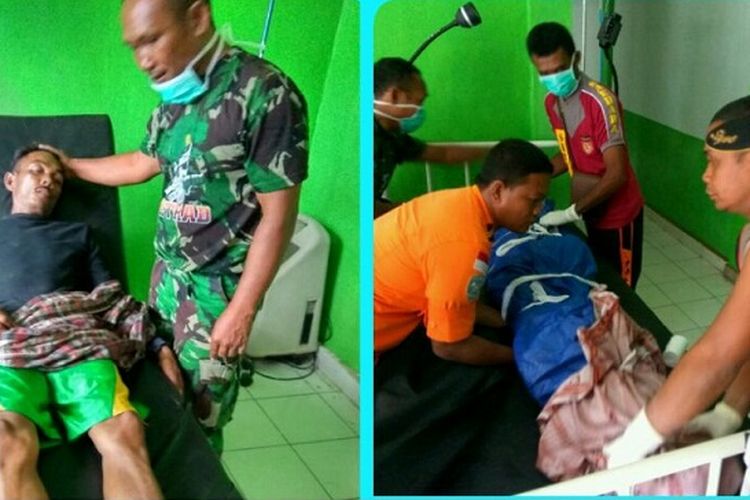 Tim SAR sedang mengevakuasi korban tewas dan yang selamat