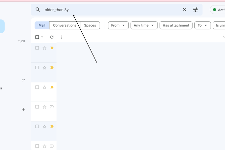 Ilustrasi cara hapus email yang menumpuk