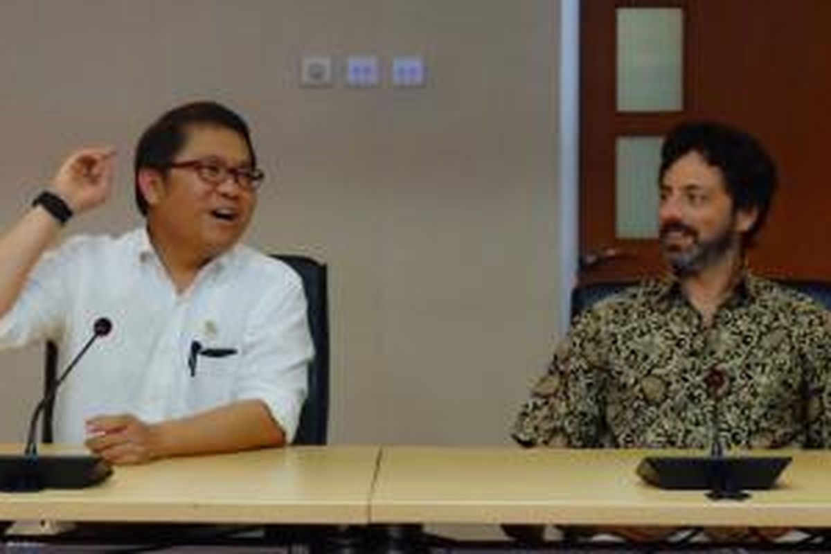 Menkominfo Rudiantara bersama Founder Google Sergey Brin